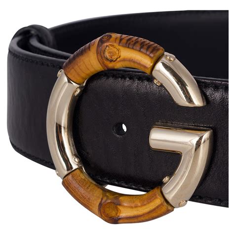 gucci leather belt with bamboo buckle|Gucci belt with tiger buckle.